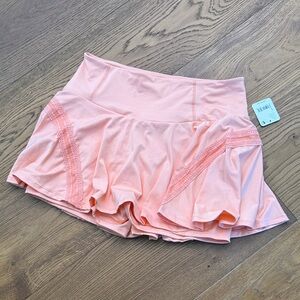 Free People Athletic Skort with Ruffled Hem
